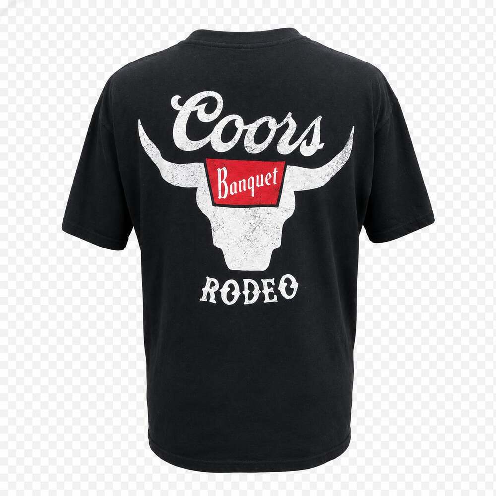 Mens Coors Banquet Waterfalls Front and Back Print T-Shirt M